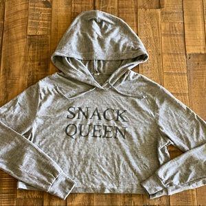 Encewear Snack Queen Cropped Hoodie